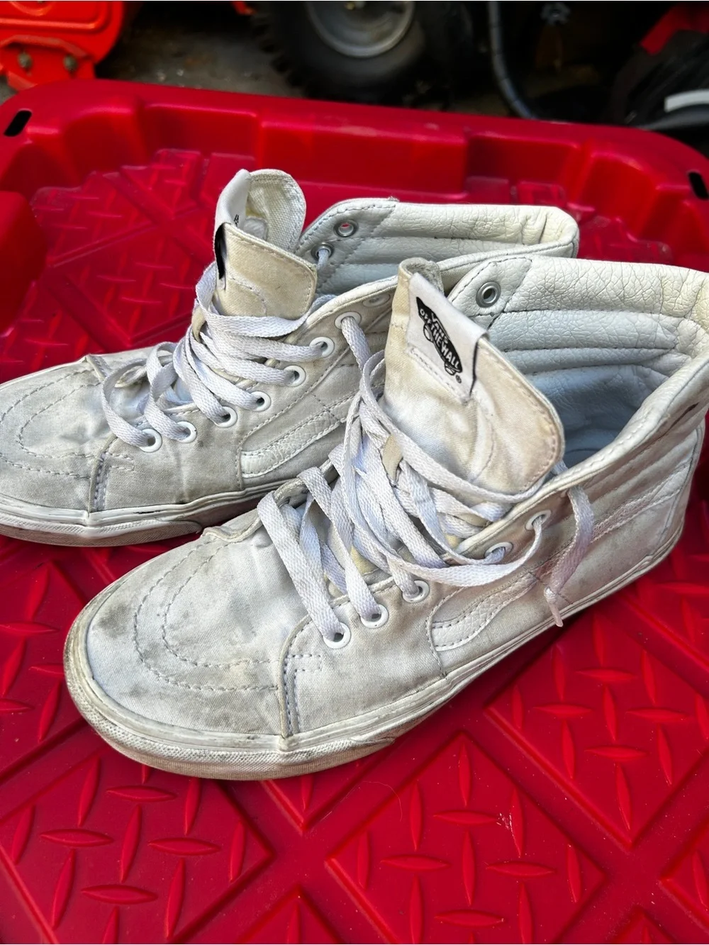 Vans White High-Top Sneakers